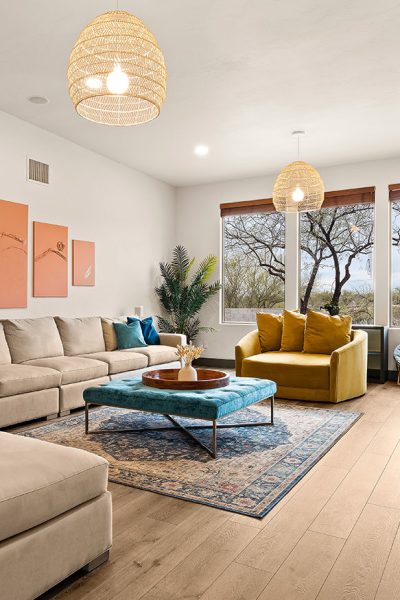 Living room after