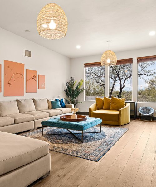 Living room after