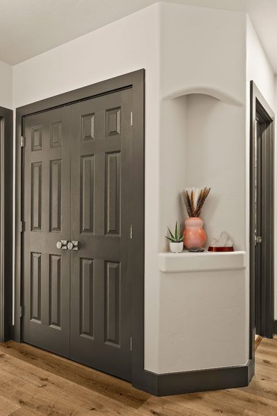 Transition to hall bath